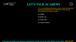 CSIR NET Life Science Previous Year Questions on METHODS IN BIOLOGY – Video and Text Solutions