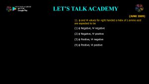 CSIR PYQ Biochemistry-Conformation of Proteins