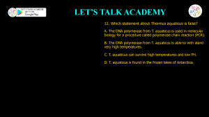 CSIR NET Previous Year Questions on PCR