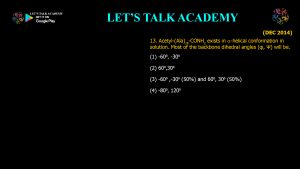 CSIR PYQ Biochemistry-Conformation of Proteins