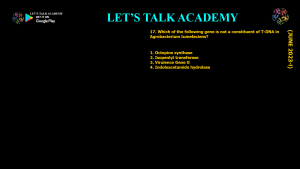 DBT BET JRF 2023 Previous Year Questions and Video solutions
