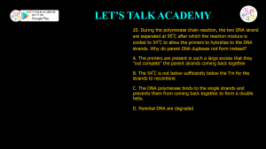 CSIR NET Previous Year Questions on PCR
