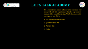 CSIR NET Life Science Previous Year Questions on METHODS IN BIOLOGY – Video and Text Solutions