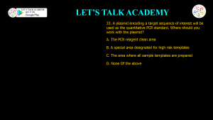 CSIR NET Previous Year Questions on PCR