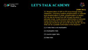 CSIR PYQ Biochemistry-Conformation of Proteins