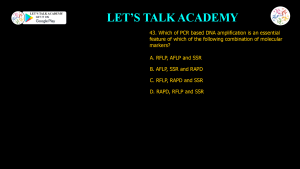 CSIR NET Previous Year Questions on PCR
