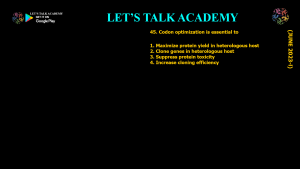 DBT BET JRF 2023 Previous Year Questions and Video solutions