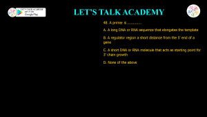 CSIR NET Previous Year Questions on PCR