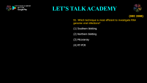 CSIR NET Previous Year Questions on PCR