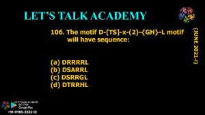 DBT BET JRF 2021 Previous Year Questions and Video solution