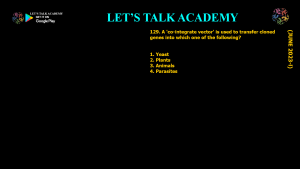 DBT BET JRF 2023 Previous Year Questions and Video solutions