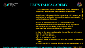 DBT BET JRF 2021 Previous Year Questions and Video solution