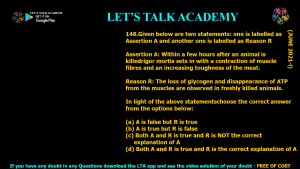 DBT BET JRF 2021 Previous Year Questions and Video solution