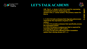 DBT BET JRF 2023 Previous Year Questions and Video solutions