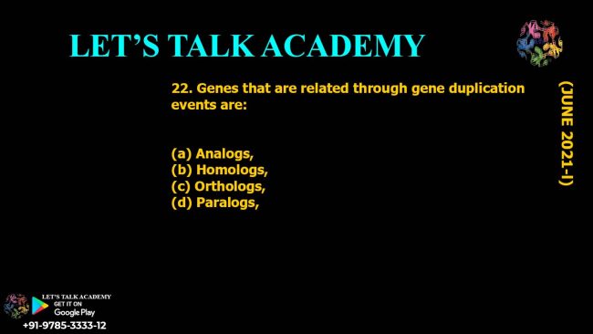 Gene Relationships: Paralogs and Gene Duplication Events