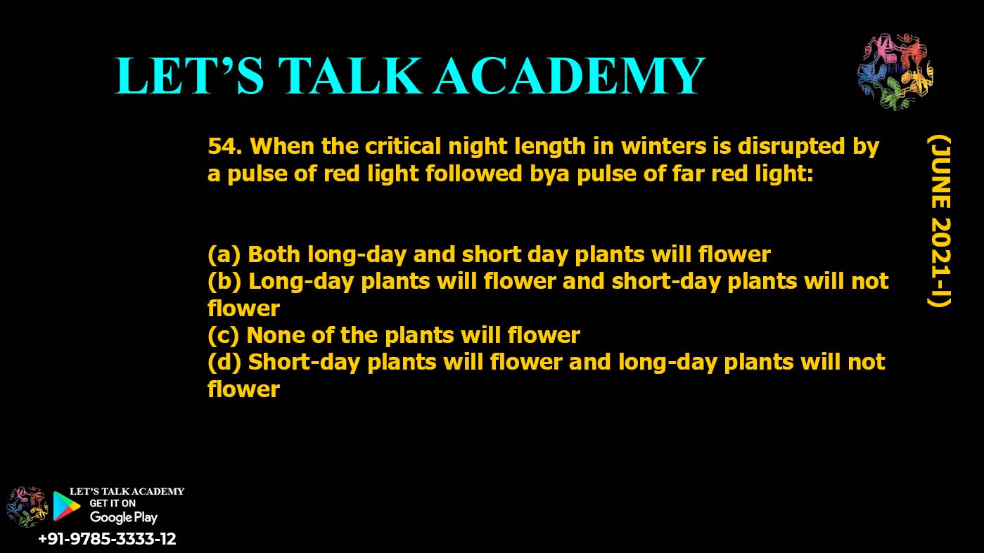 Effect of Red and Far-Red Light on Flowering in Plants