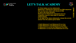 DBT BET JRF 2023 Previous Year Questions and Video solutions
