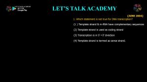 CSIR NET Life Science Previous Year Questions and Solution on Prokaryotic Transcription