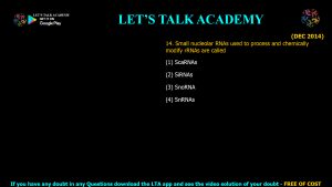 CSIR NET Life Science Previous Year Questions and Solution on Molecular Biology