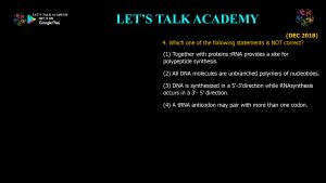 CSIR NET Life Science Previous Year Questions and Solution on Prokaryotic Transcription