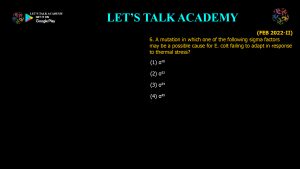 CSIR NET Life Science Previous Year Questions and Solution on Prokaryotic Transcription