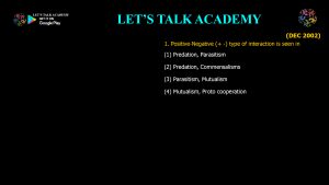 CSIR NET Life Science Previous Year Questions and Solution Species Interactions