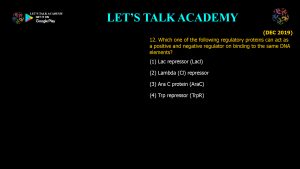 CSIR NET Life Science Previous Year Questions and Solution on VIRAL GENE REGULATION