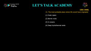 CSIR NET Life Science Previous Year Questions and Solution on Origin of cell and Unicellular Evolution