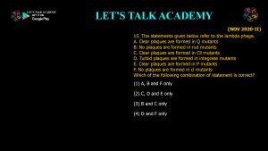 CSIR NET Life Science Previous Year Questions and Solution on VIRAL GENE REGULATION