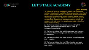 CSIR NET Life Science Previous Year Questions and Solution on EUKARYOTIC GENE REGULATION