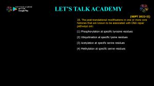 CSIR NET Life Science Previous Year Questions and Solution on EUKARYOTIC GENE REGULATION