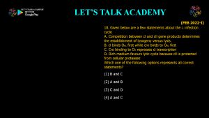 CSIR NET Life Science Previous Year Questions and Solution on Molecular Biology