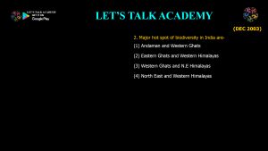CSIR NET Life Science Previous Year Questions and Solution on Conservation Biology