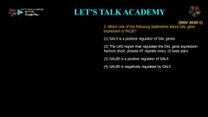 CSIR NET Life Science Previous Year Questions and Solution on EUKARYOTIC GENE REGULATION