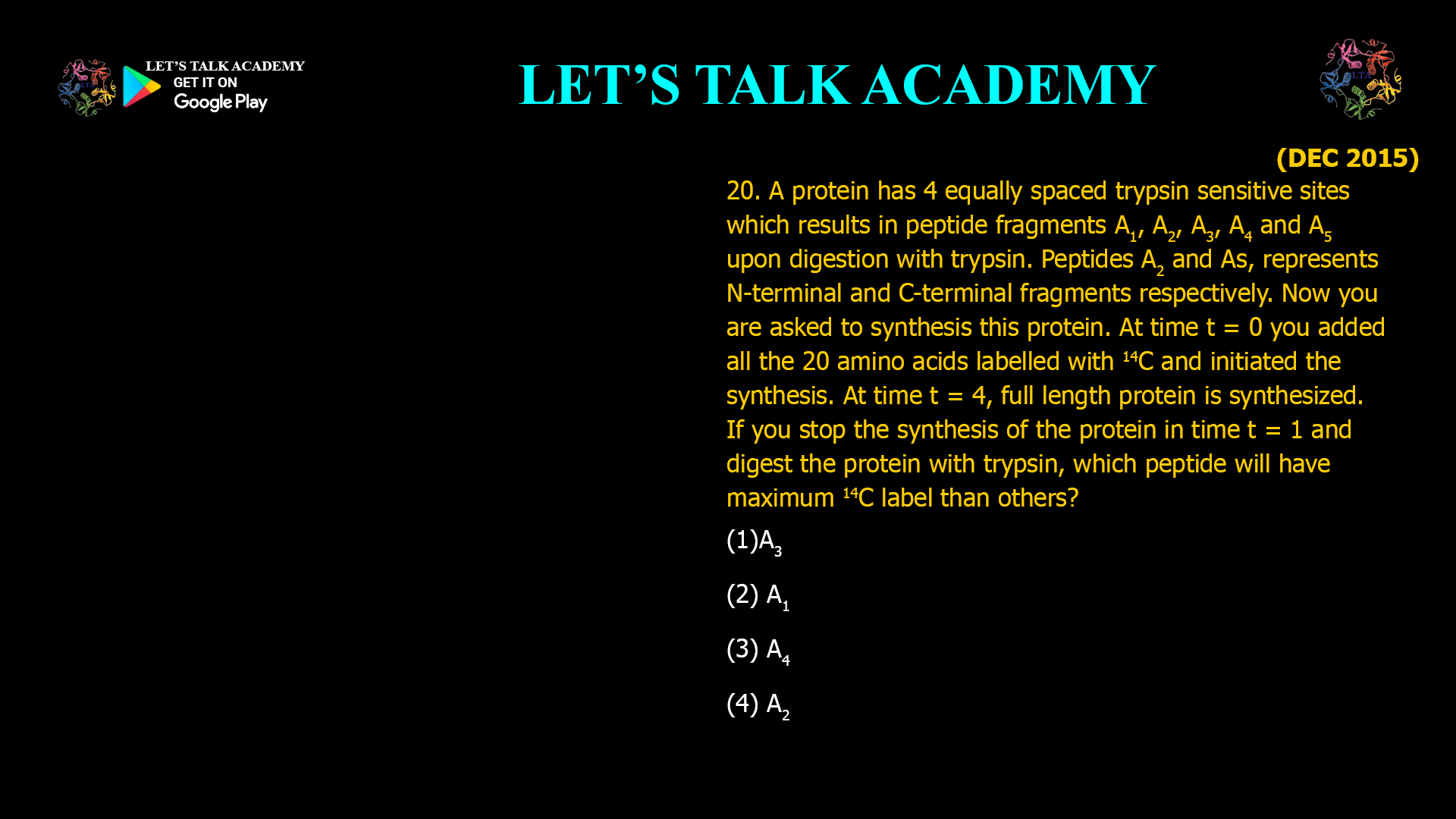 During elongation step or protein synthesis, translocation moves the mRNA and the peptidyl t-RNA by one codon through the ribosome. Translocation in E.coli involves GTP and EF-G. However, in vitro translocation can take place independent of GTP and EF-G. Based on these observations, the following hypotheses can be made: (A) The molecular mechanism of translocation in vitro is completely different from that in vivo. (B) Translocation activity is independent of GTP hydrolysis. (C) Translocation activity is completely dependent on GTP and EF-G. (D) Translocation activity is inherent in ribosomes, however, the rate of translocation in vivo is enhanced significantly in presence of GTP and EF-G Which one of the following combinations is correct? (1) only (D)         (2) (A) and (C) (3) (A) and (B)    (4) (C) and (D)