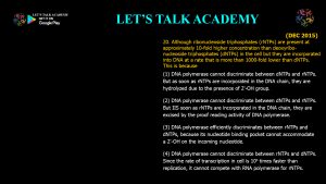 CSIR NET Life Science Previous Year Questions and Solution on DNA REPLICATION