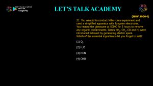 CSIR NET Life Science Previous Year Questions and Solution on Origin of cell and Unicellular Evolution