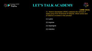 CSIR NET Life Science Previous Year Questions and Solution on EUKARYOTIC GENE REGULATION