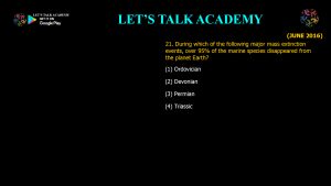 CSIR NET Life Science Previous Year Questions and Solution on Paleontology and Evolutionary History