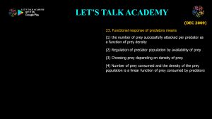 CSIR NET Life Science Previous Year Questions and Solution Species Interactions