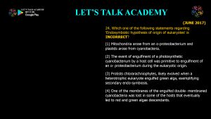 CSIR NET Life Science Previous Year Questions and Solution on Origin of cell and Unicellular Evolution