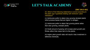 CSIR NET Life Science Previous Year Questions and Solution Species Interactions