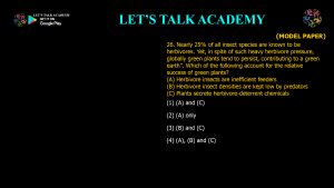CSIR NET Life Science Previous Year Questions and Solution on Ecology