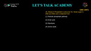CSIR NET Life Science Previous Year Questions and Solution on Metabolism