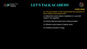 CSIR NET Life Science Previous Year Questions and Solution on applied ecology