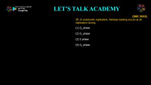 CSIR NET Life Science Previous Year Questions and Solution on DNA REPLICATION