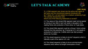 CSIR NET Life Science Previous Year Questions and Solution on Post Transcriptional Processing