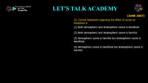 CSIR NET Life Science Previous Year Questions and Solution on applied ecology
