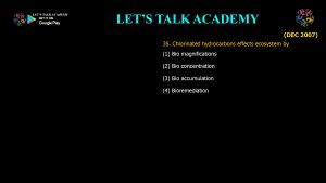 CSIR NET Life Science Previous Year Questions and Solution on applied ecology