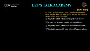 CSIR NET Life Science Previous Year Questions and Solution Species Interactions